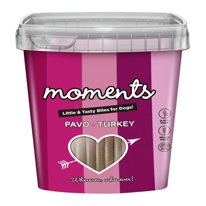Moments – Snack para perros adultos Moments pavo 600 g.