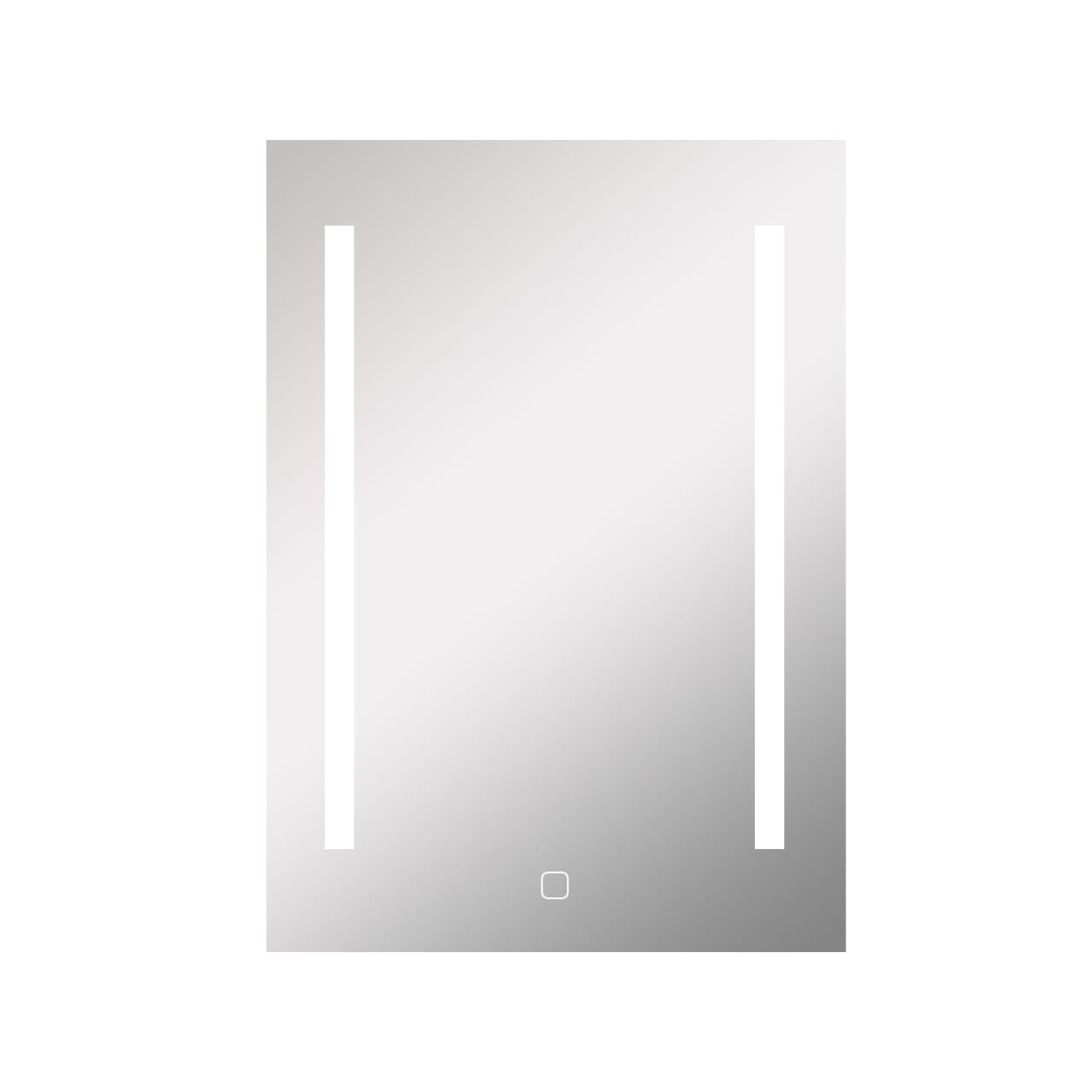 Espejo Luz LED Baño 50x70cm Rectangular Antivaho, Luz Regulable, Interruptor Táctil, Impermeable IP44, UBUD