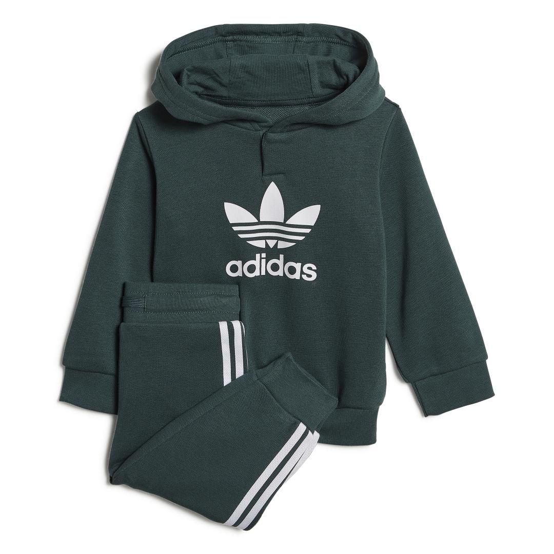 Adidas Conjunto Chandal Baby Adidas Hoodie Set Verde - Ropa Niños