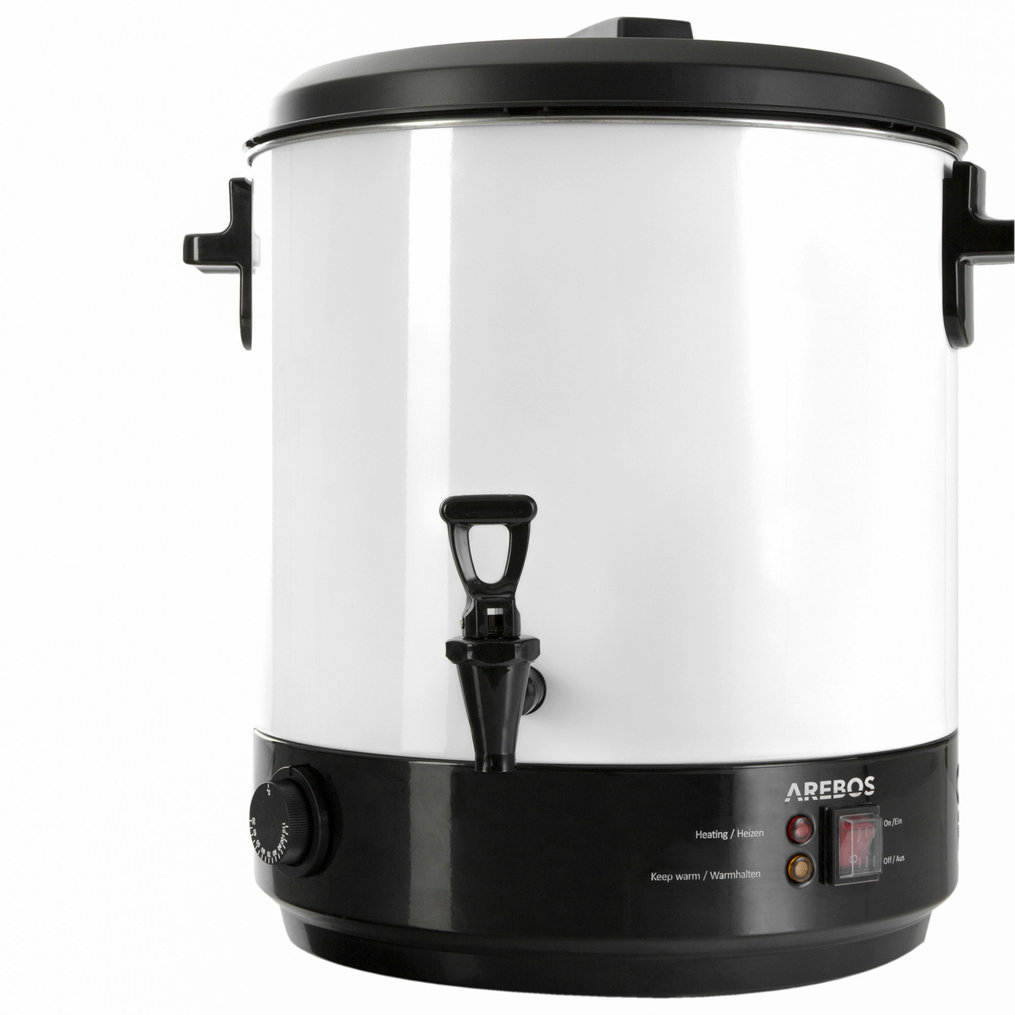 AREBOS 2500W Conservador de alimentos con termostato 28L Dispensador De Vino Caliente Bebidas Caliente