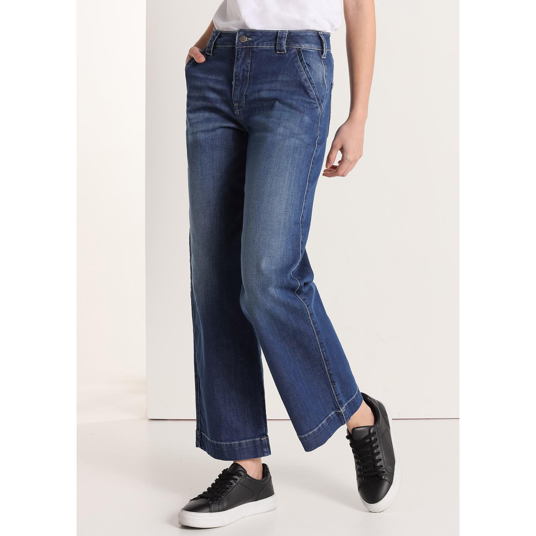 CIMARRON - OLIVIA KYRA - Pantalon chino - Cintura Media -Recto Ancho- Tiro largo- Tallaje en Pulgadas