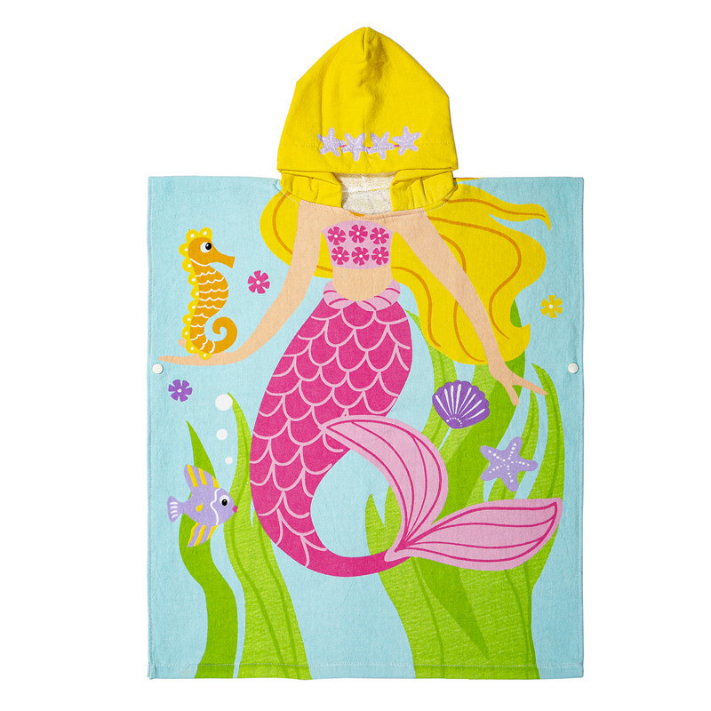 Toalla de playa/baño infantil con capucha, extra gruesa y absorbente, de algodón puro, apta para niños y niñas