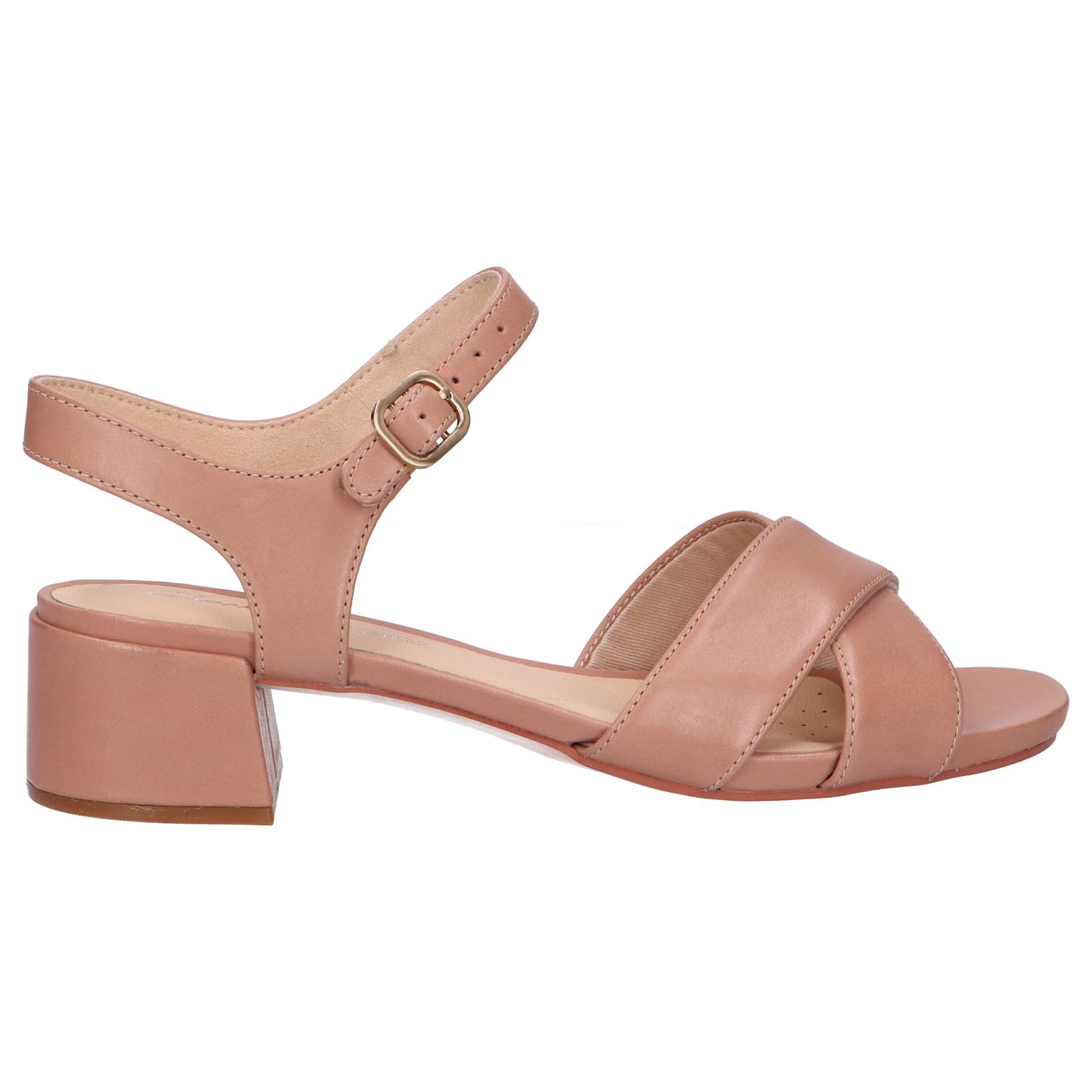 Clarks women's sandals 26148404   Sheer35 strap praline leather
