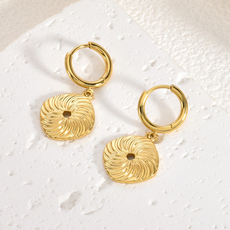 Pendientes elegantes, pendientes de botón de estilo vintage para mujer