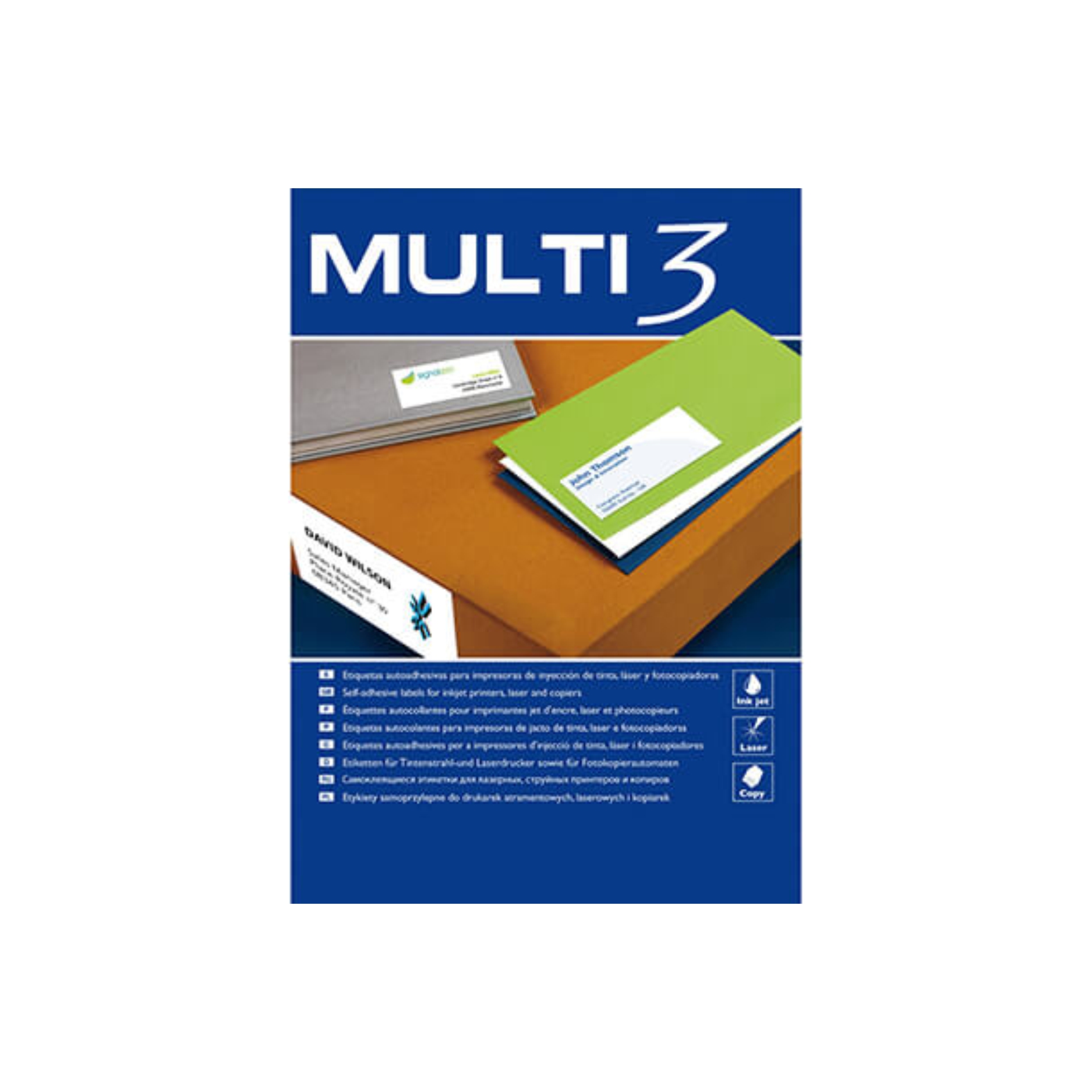Etiquetas Apli Multi3 Adhesivas Multifunción 100 Hojas A4
