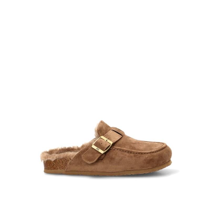 Zueco Xti - Mujer - Suela Plana - Modelo 146524 - Color Taupe