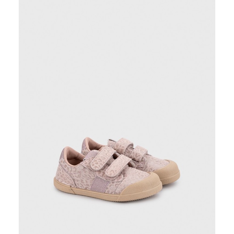 Zapatos primeros pasos bebé niña IGOR W10342-010 TENNIS LEO BAREFOOT ROSA 39968 26I
