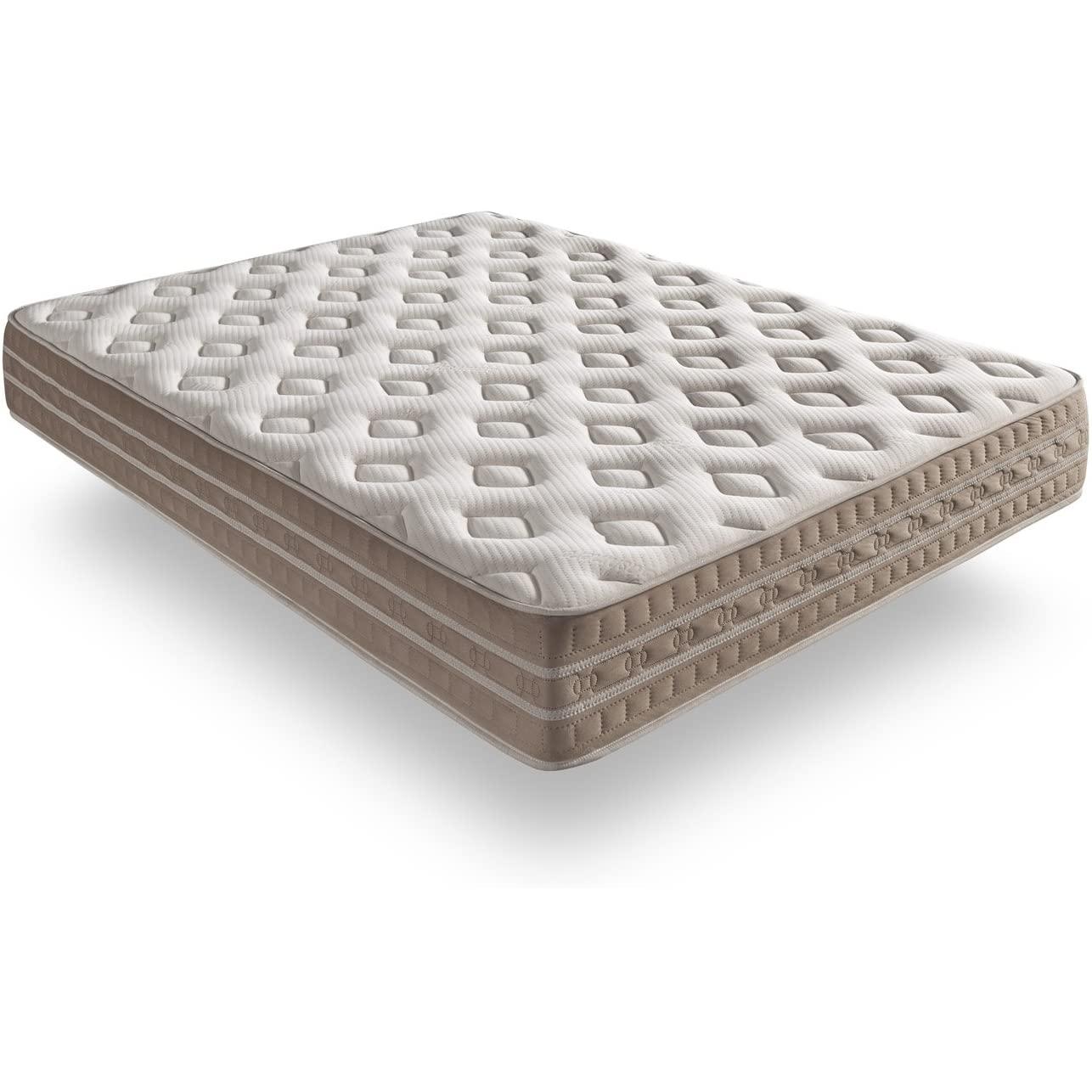 SIMPUR Colchón Bio Thermal Cashmere viscoelástico, firmeza alta (8/10), fibras naturales y soporte ergonómico