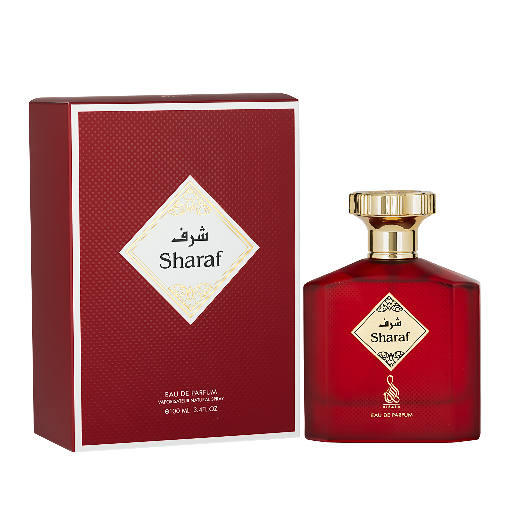 Risala Sharaf Eau de Parfum 100 ml Hombre – Perfume Floral Cítrico con Mandarina, Limón y Flores Blancas
