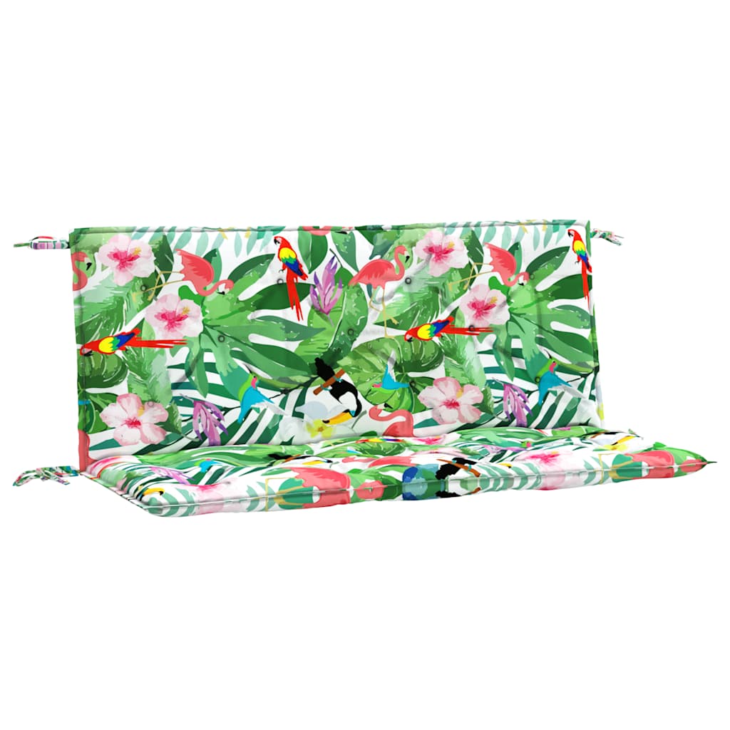vidaXL Cojines para banco de jardín 2 uds tela multicolor 120x50x7 cm