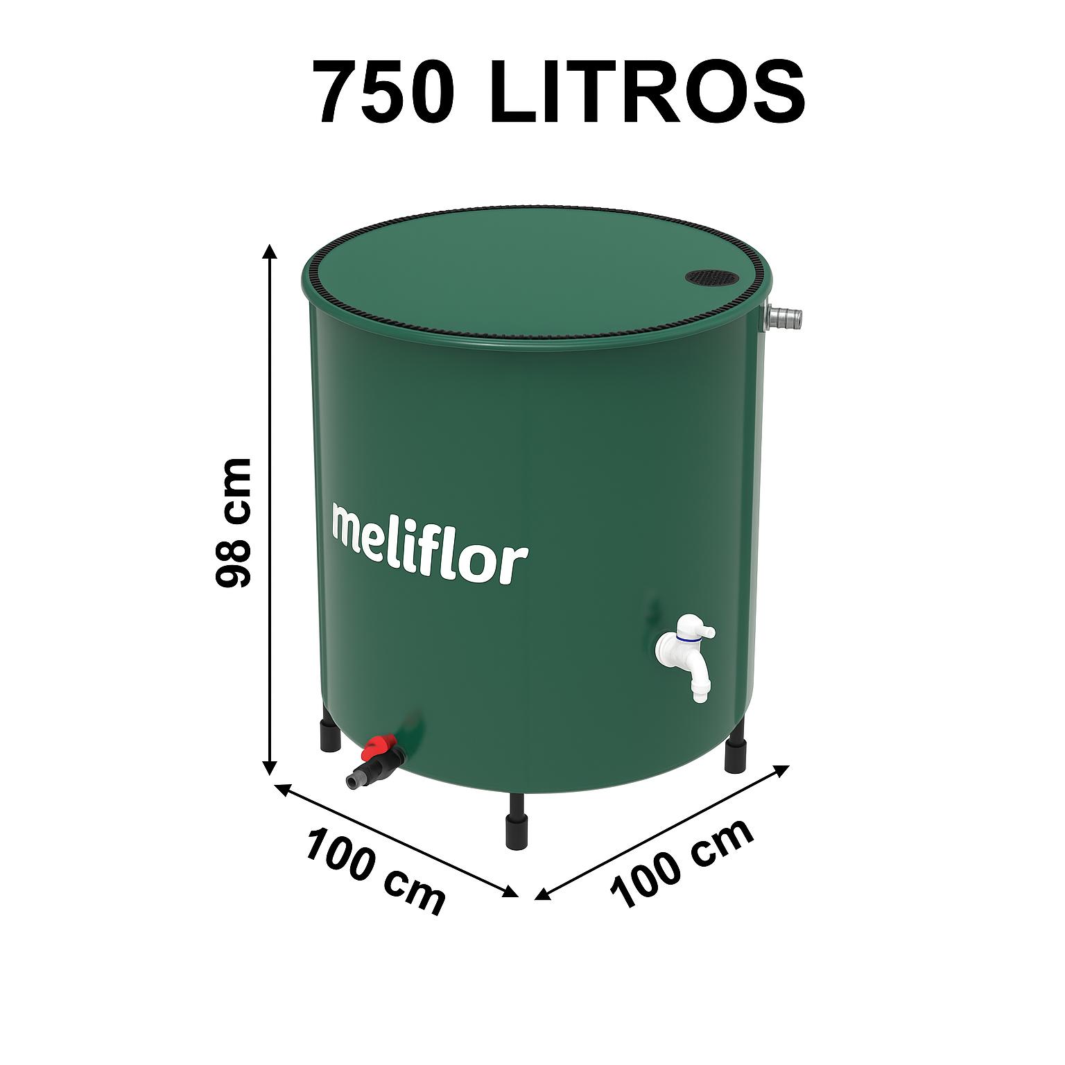 Depósito Flexible Meliflor. Contenedor Resistencia, para Almacenamiento o Recogida de Agua.