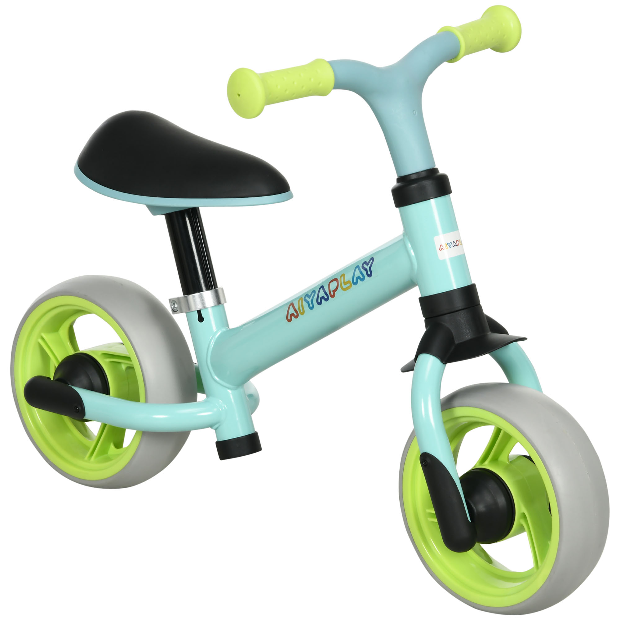 AIYAPLAY Bicicleta sin Pedales para Niños de 18-48 Meses Bicicleta de Equilibrio con Asiento Ajustable en Altura Carga 25 kg 66,5x34x47 cm