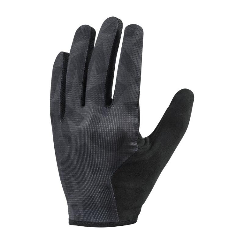 Mavic - Guantes de ciclismo Aksium Long Fingers para carretera y montaña, resistentes a la abrasión, con palma perforada de cuero sintético, acolchado de gel y punta táctil para smartphone