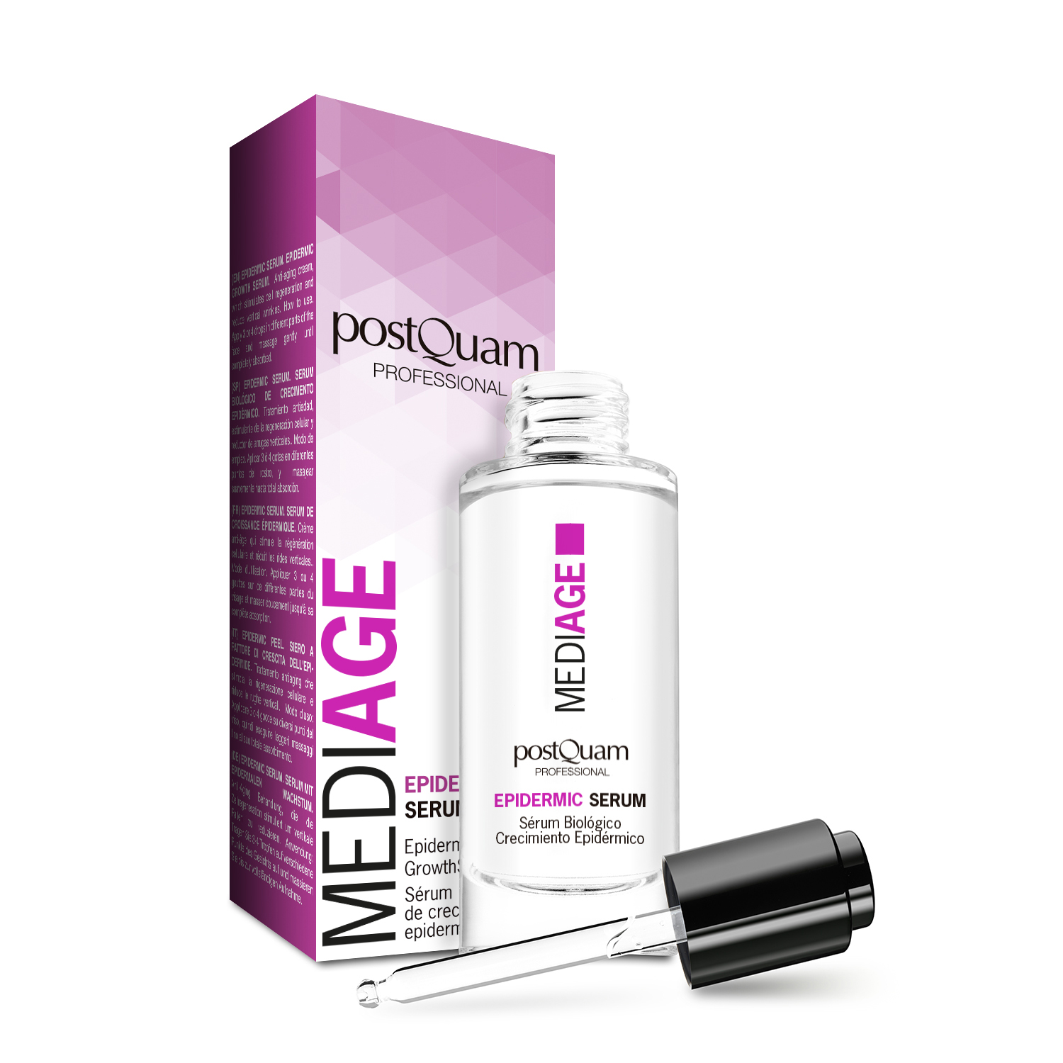 PostQuam - Serum Facial Biologico Med Age - Sérum Antiedad Biológico que Estimula el Crecimiento Epidérmico, Regenera las Células y Reduce las Arrugas Visiblemente - Contiene Extracto de Swertia Chirata - 30 ml