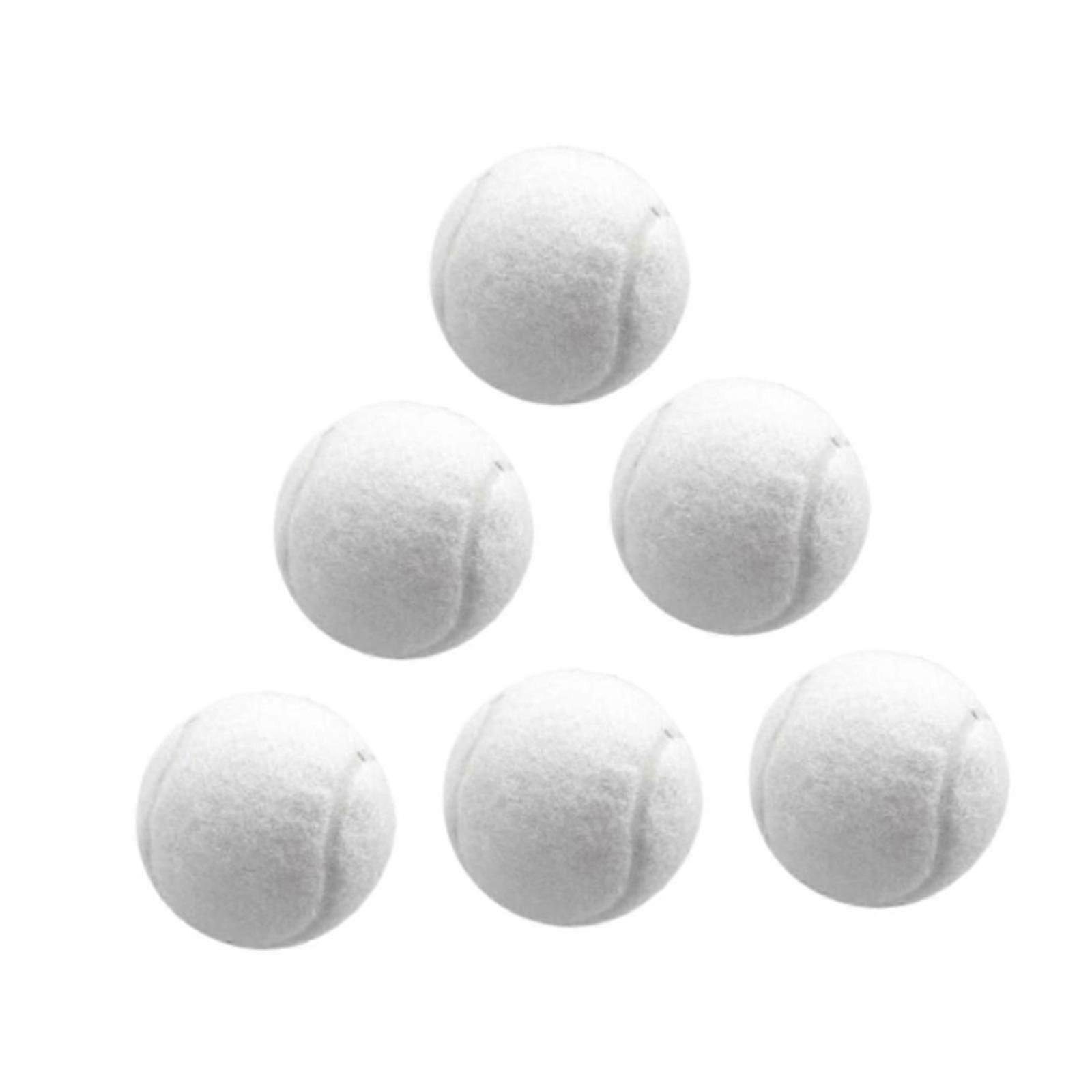 TK 6x Tennis Balls Training Balls Dogs Tennis Balls Professional Elastic Balls Wear Resistant for Sports Beginners Entertainment