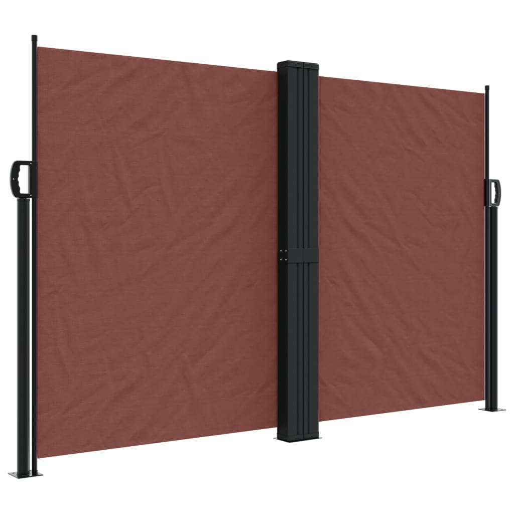 vidaXL Toldo lateral retráctil 160x1200 cm Color Negro, Crema, Azul