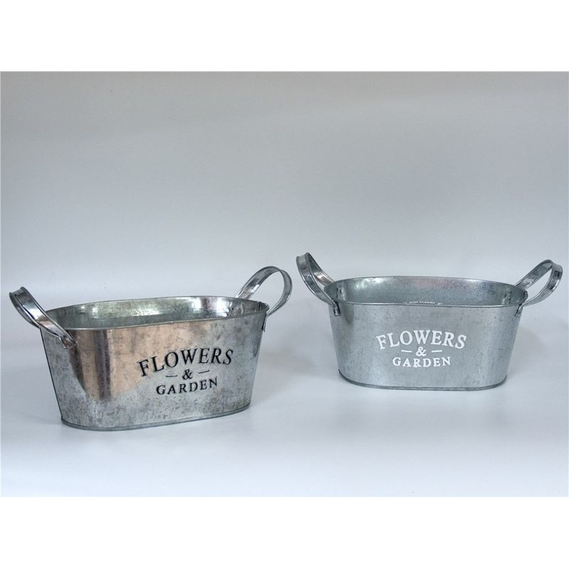 Gerimport Macetero Ovalado F-Garden 15 X 29 X 14 Cm - Maceta para Jardín Decorativa