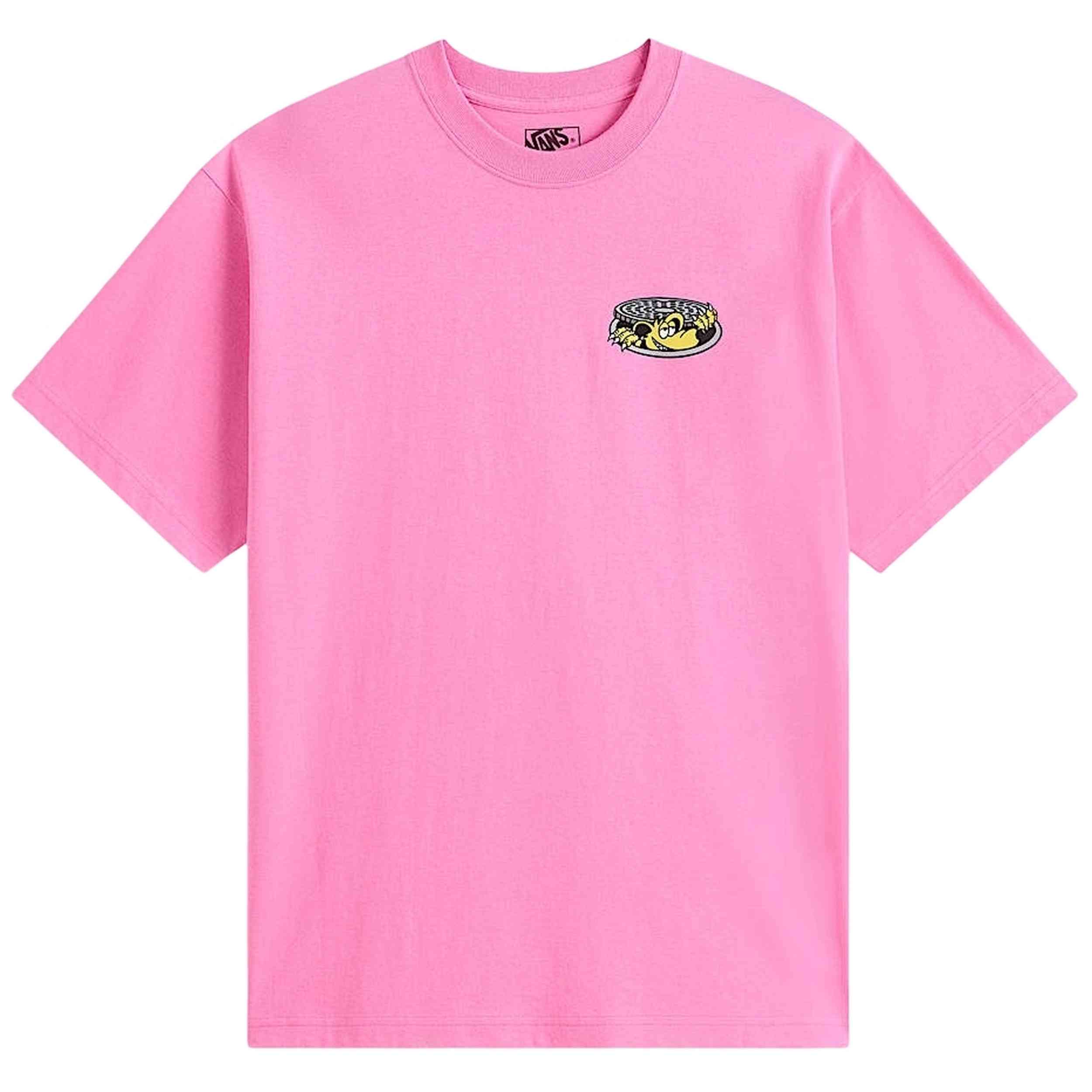 Camiseta Vans modelo Downside Ss Tee Pink Fizz en color Rosa