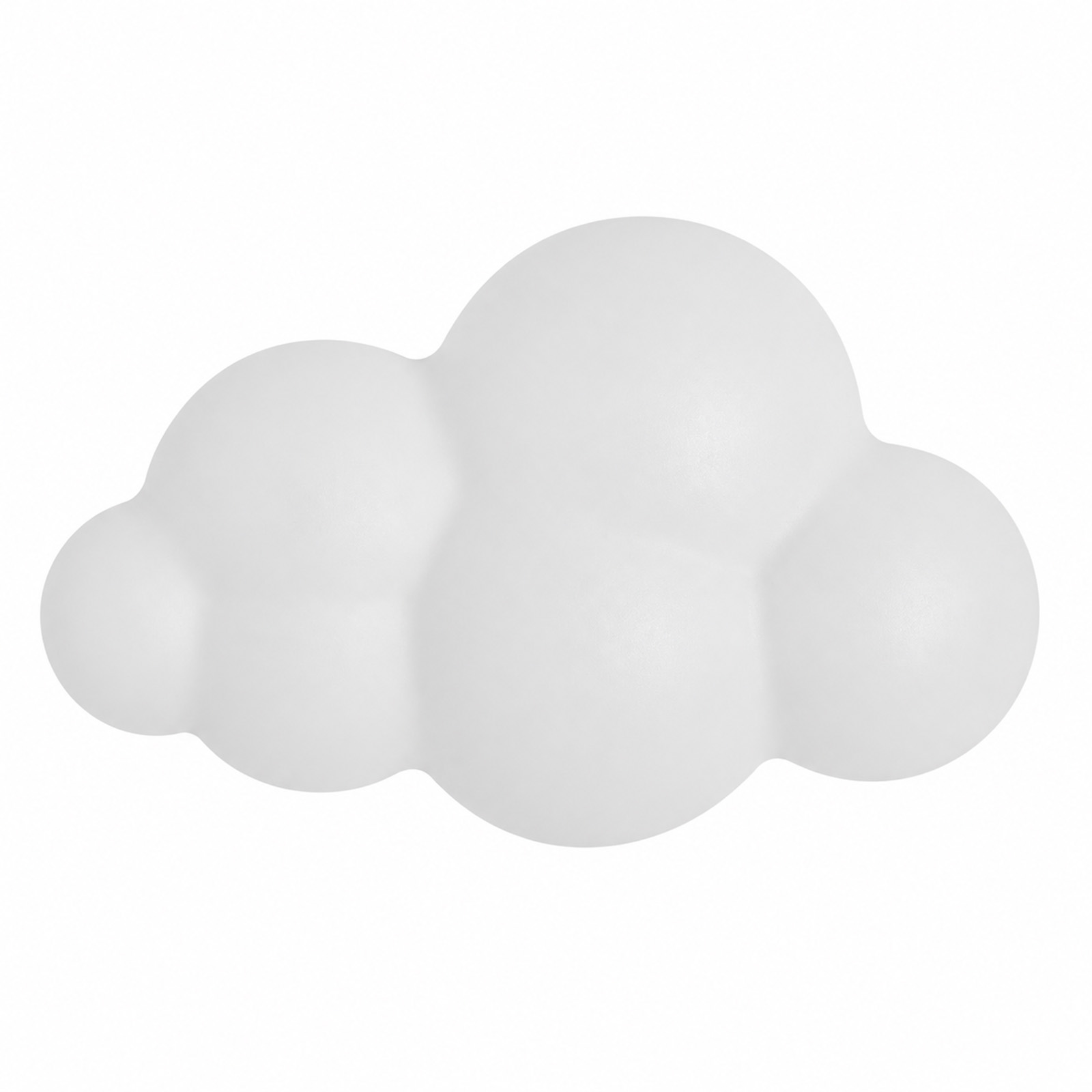 Alpinaluz Luz de Pared Blanca Moderna con Diseño en Forma de Nube, Luz Tricolor Ajustable para Sala de Estar, 12W, 220-240V, Plástico Opalino con Superficie Mate y Suave
