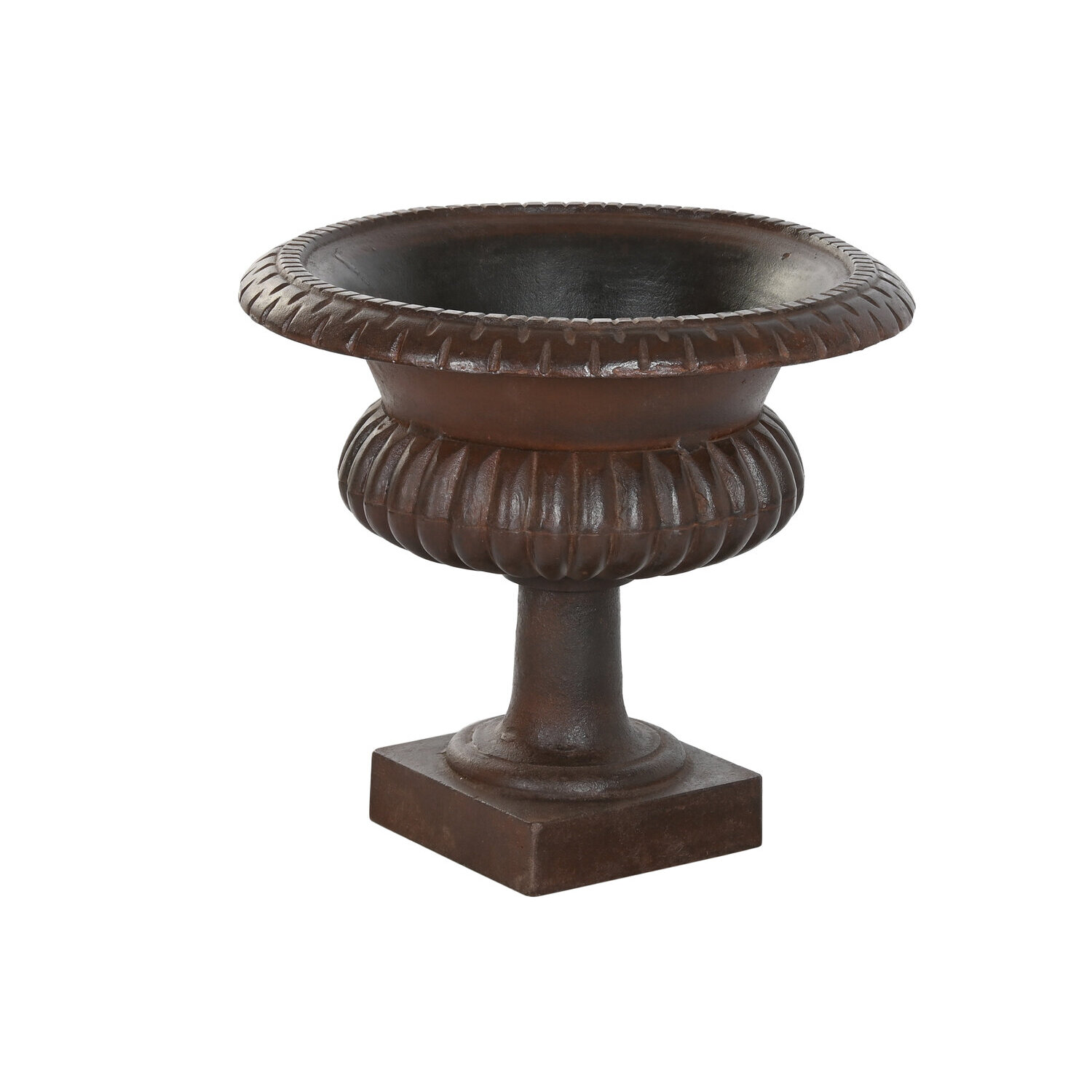 Jarron hierro colado 45x45x40 oxido patinado , La mejor decoración para tu hogar.