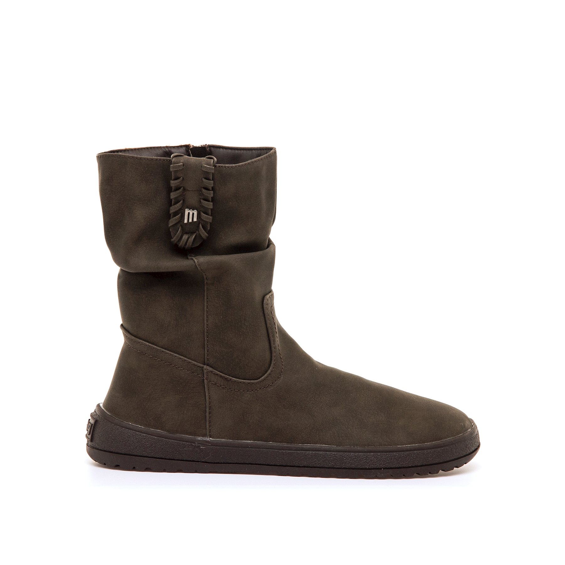 Mustang-MTNG botines planos barefoot mujer free alask marron con cierre cremallera y tipo de puntera redonda