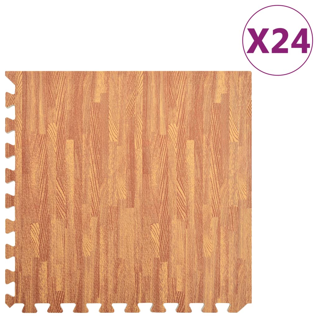 vidaXL 24x Esterilla de Ejercicio de Puzzle EVA Estera Gimnasio Ejercicio Color Azul,  Negro,  Marrón y mas
