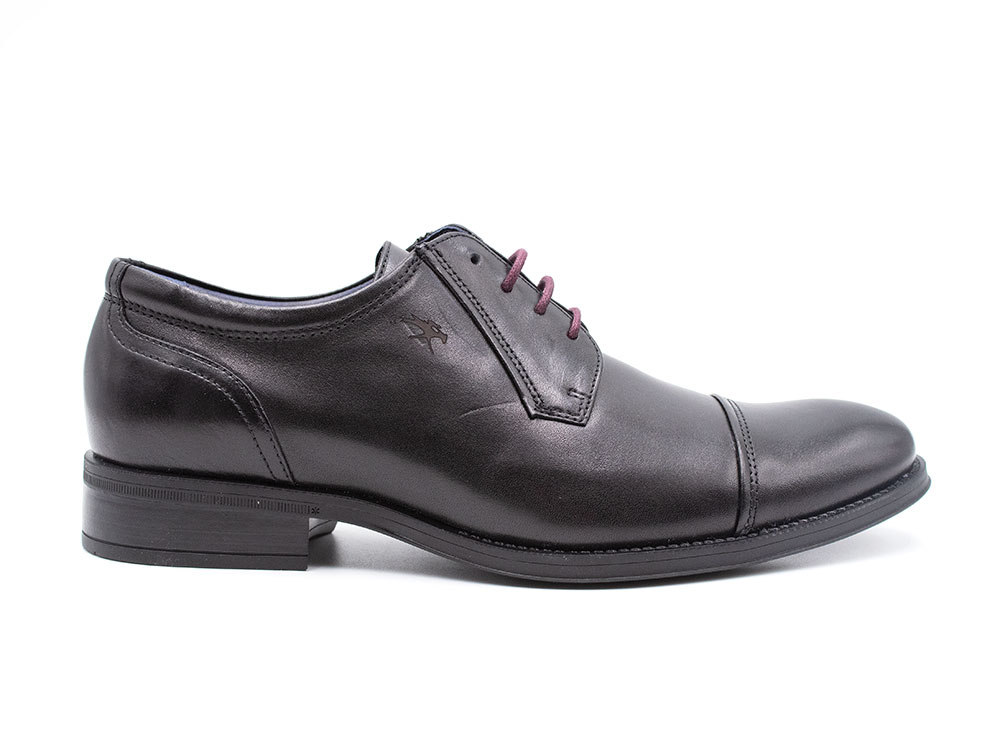 Fluchos 8412 Zapato de piel con cierre de cordones y suela de goma. tacón, para caballero