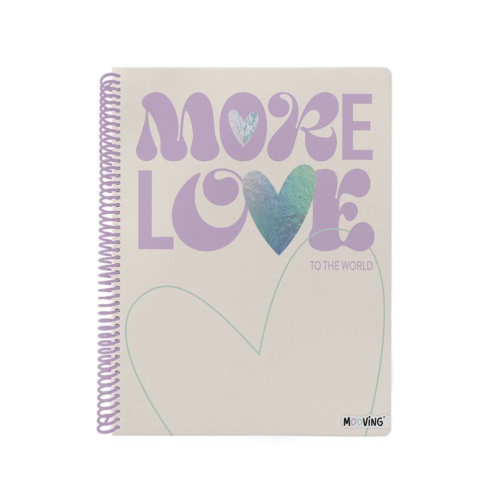 MOOVING CUADERNO A4 ANILLAS UNIVERSITARIO CUADROS COOL SURT. AT WORK