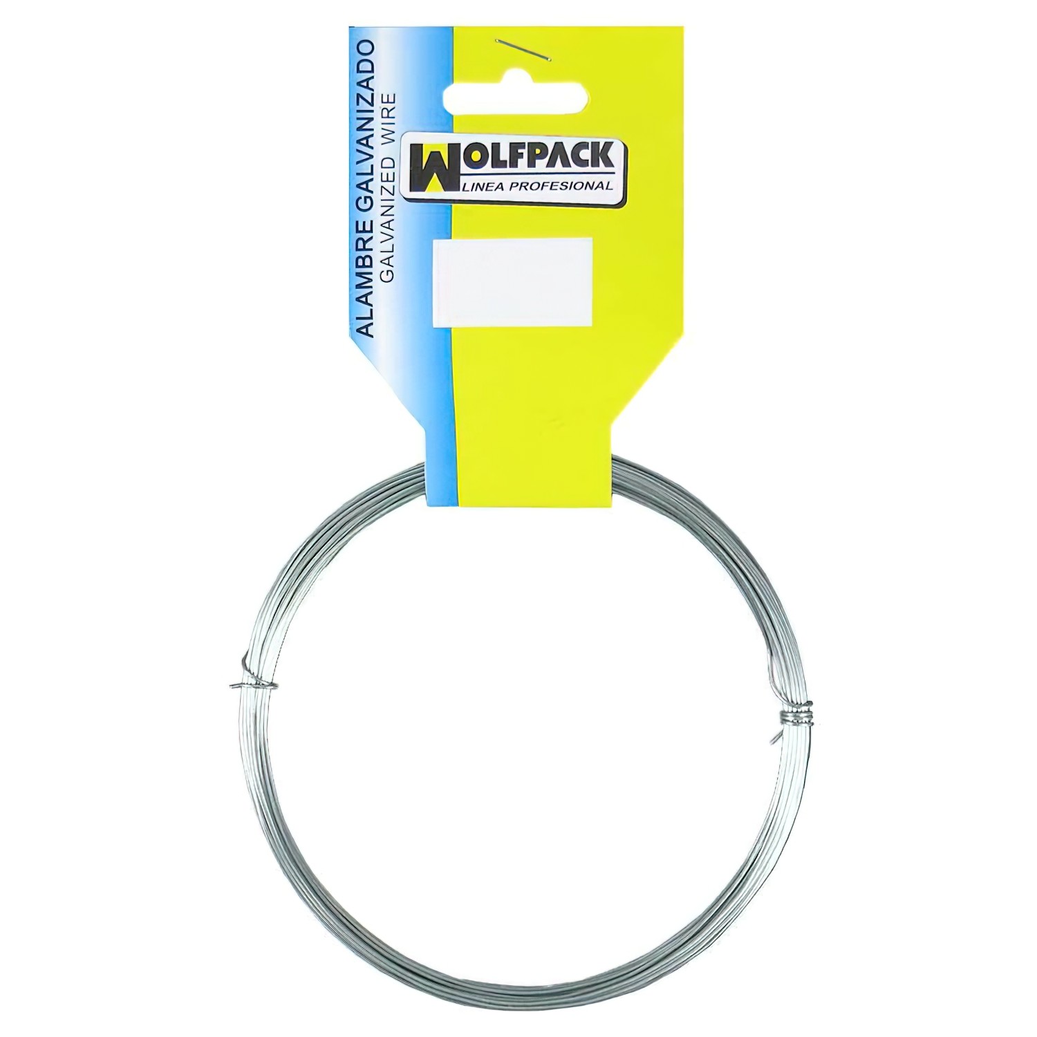 WOLFPACK LINEA PROFESIONAL Alambre Galvanizado (Rollo 50 gramos) Nº 1/0,6 mm.