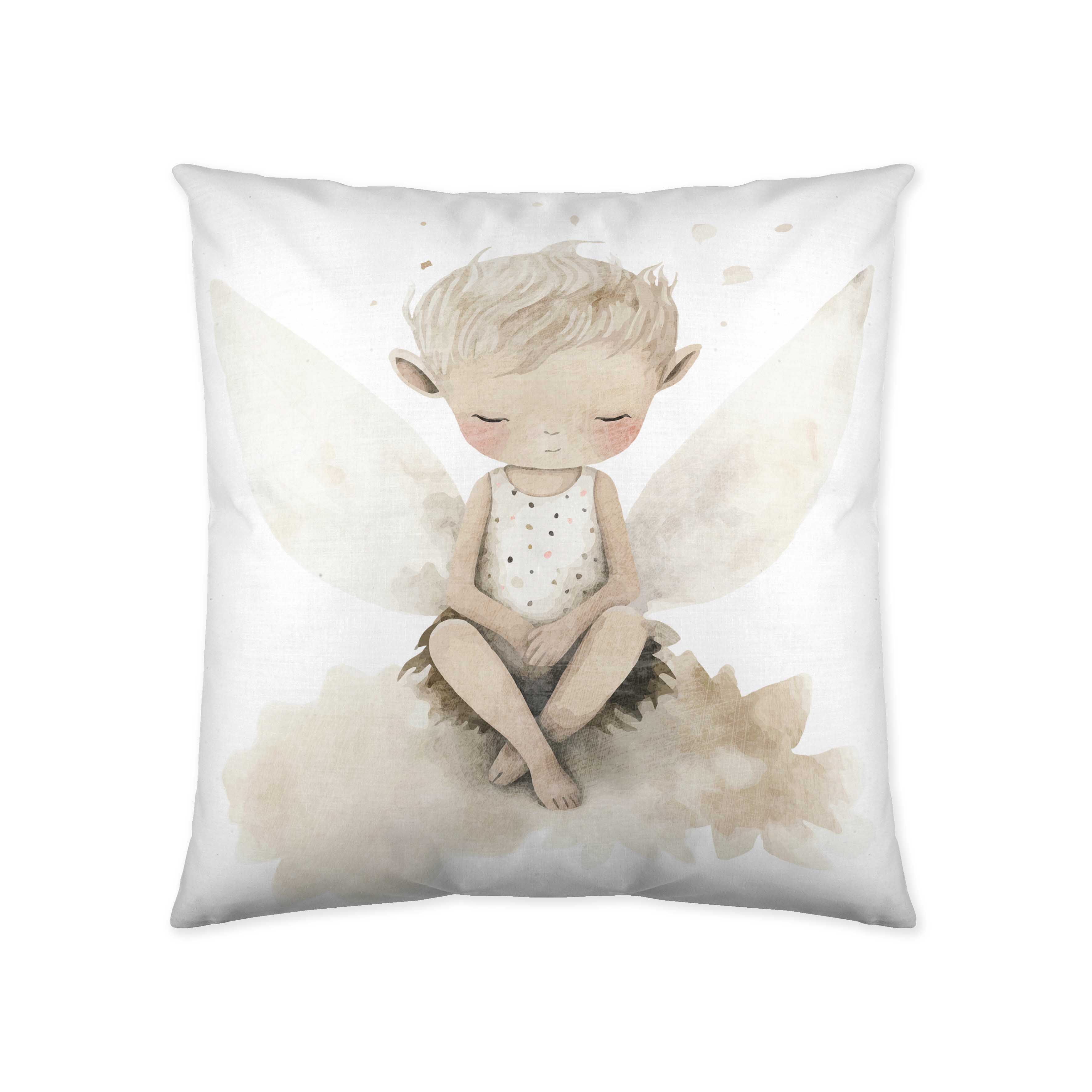 NATURALS - Funda Cojín Vacío Estampada - 100% Algodón Extra Suave - 50X50 cm - Fabricado en España - Modelos Infantil Fantasia