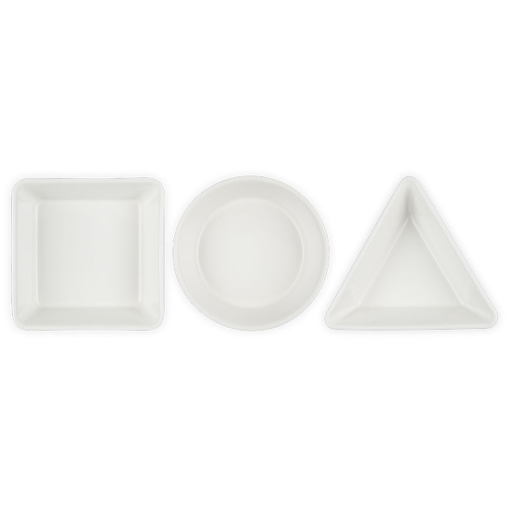 Conjunto de 3 platos para aperitivos Le Creuset