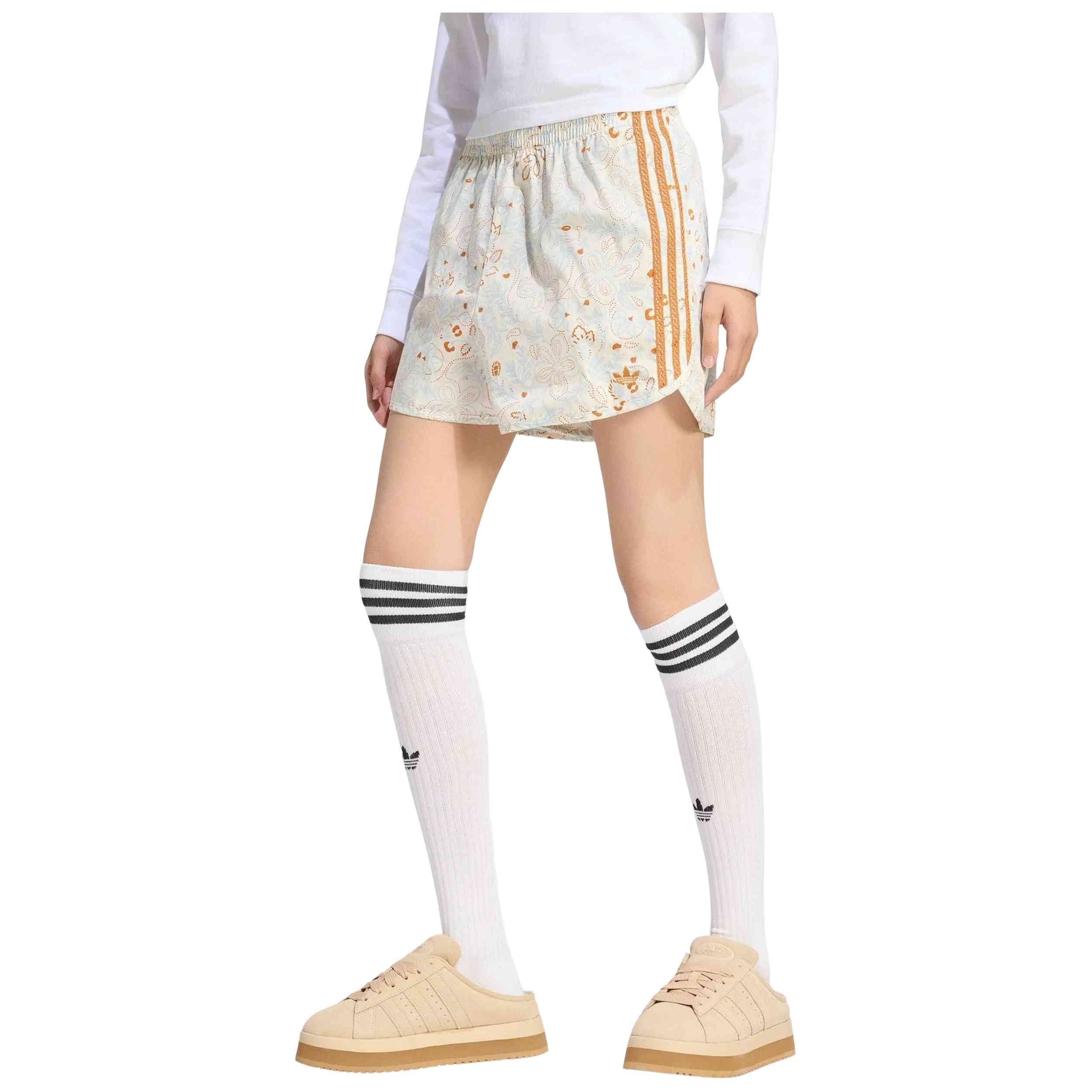 Pantalon Corto Adidas modelo Originals Summer Glow AOP "Rustic Orange" para hombre y mujer en color Naranja