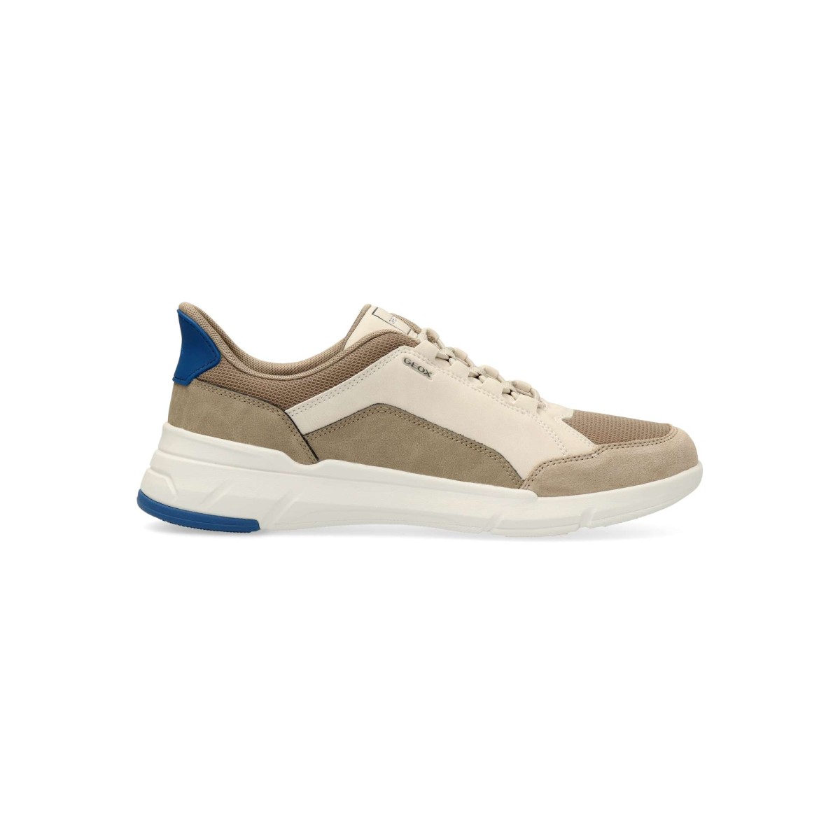 Geox - Zapatillas sneakers Vittour Plus para hombre, de piel sintética y textil con suela de goma absorbente de impactos y sistema Fast-in para calzado rápido