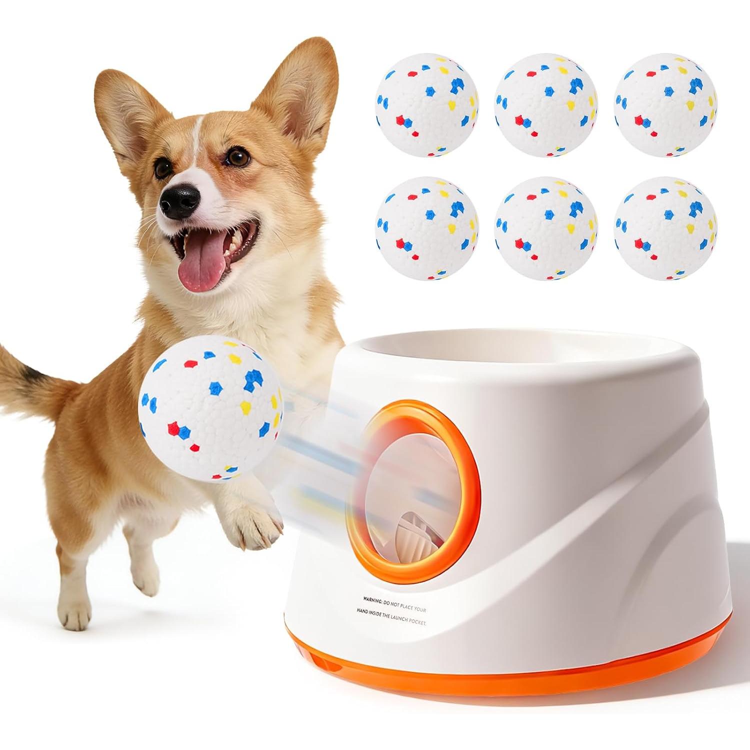 LANZADOR AUTOMATICO DE PELOTAS PARA MASCOTAS