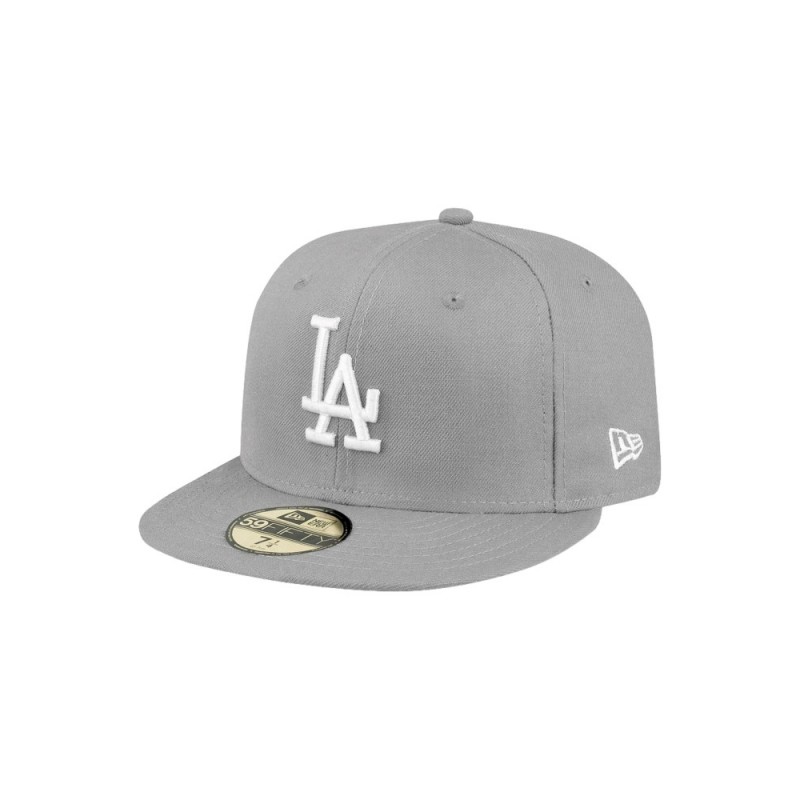 GORRA NEW ERA GRIS DODGERS MLB BASIC 59FIFTY LOSDOD