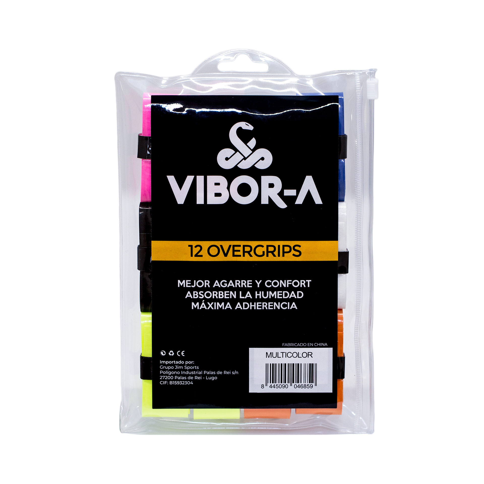 BOLSA DE 12 OVERGRIPS VIBOR-A LISOS