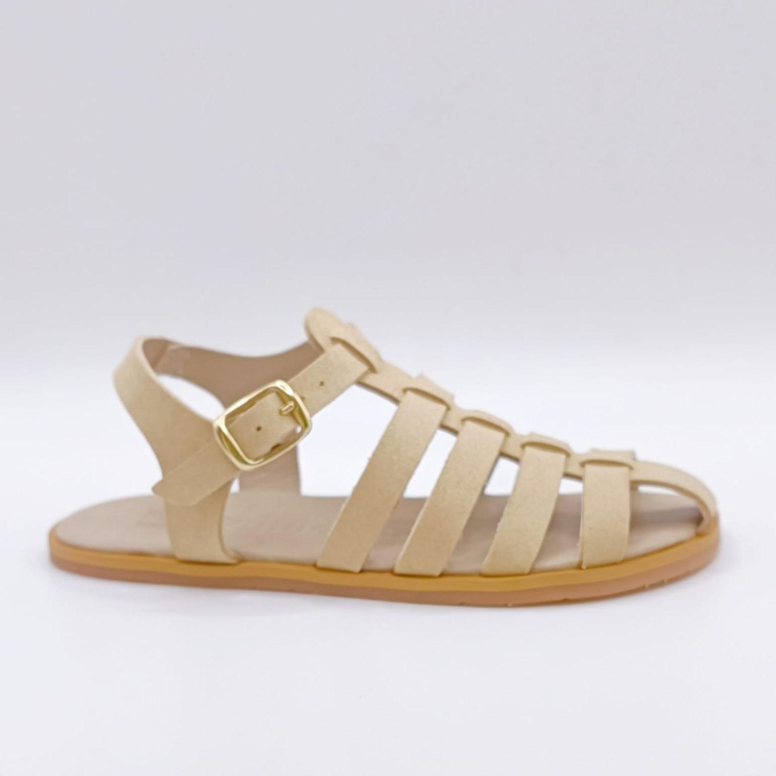 Sandalias Barefoot Capri Blanco Blanditos, respetuosas con el desarrollo natural del pie, doble ajuste de velcro