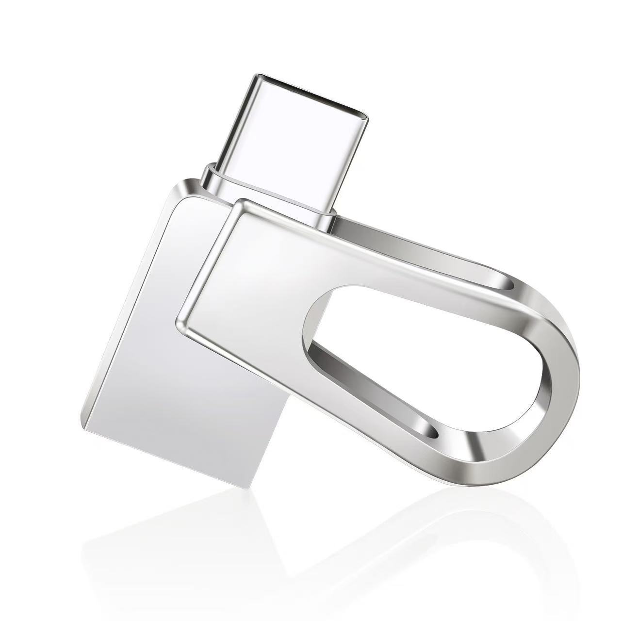 Memoria USB tipo C de doble interfaz para teléfono móvil y computadora, 1 TB/2 TB de gran capacidad, unidad flash USB.