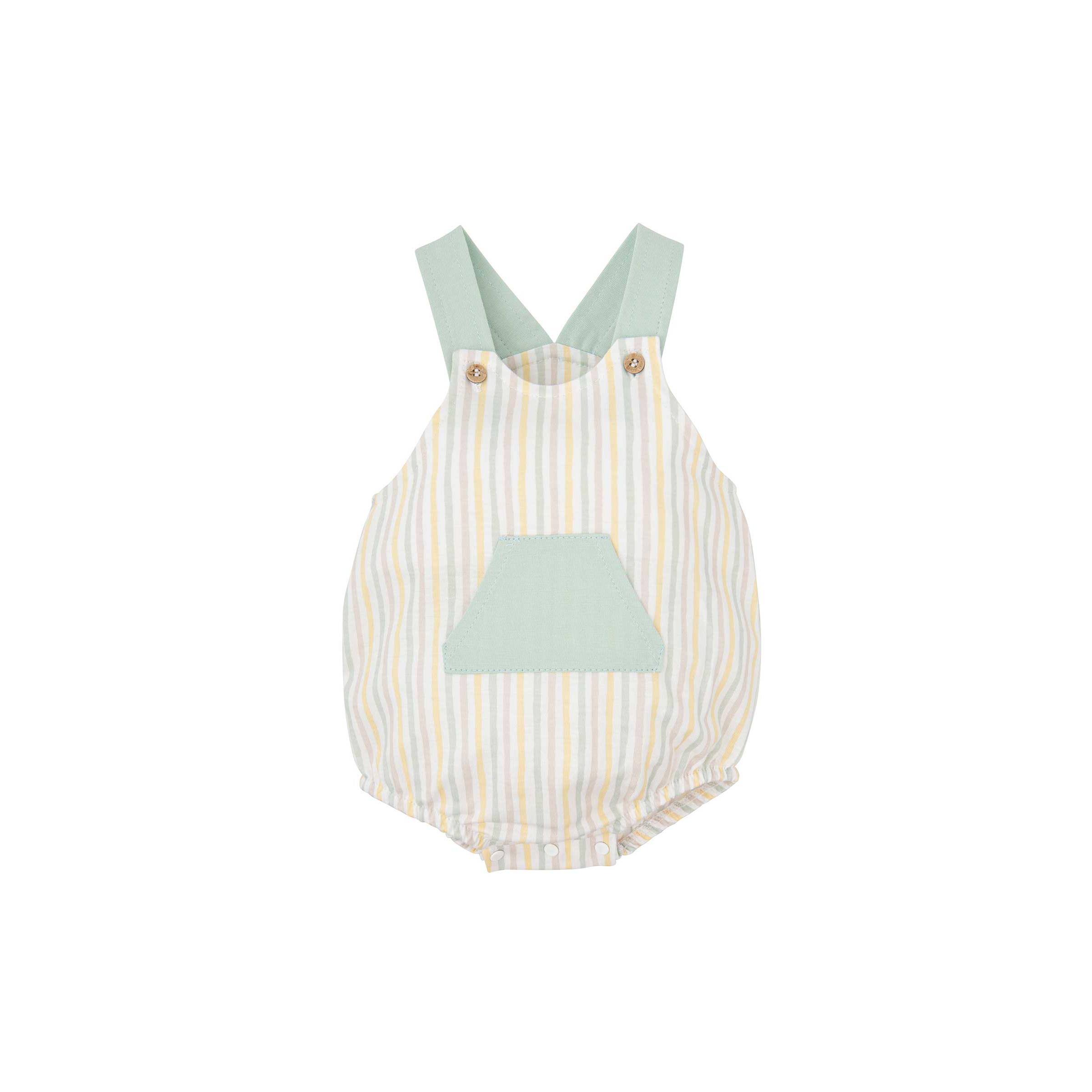 Babidu Peto de Bebe Niño Rayas 100% Algodón