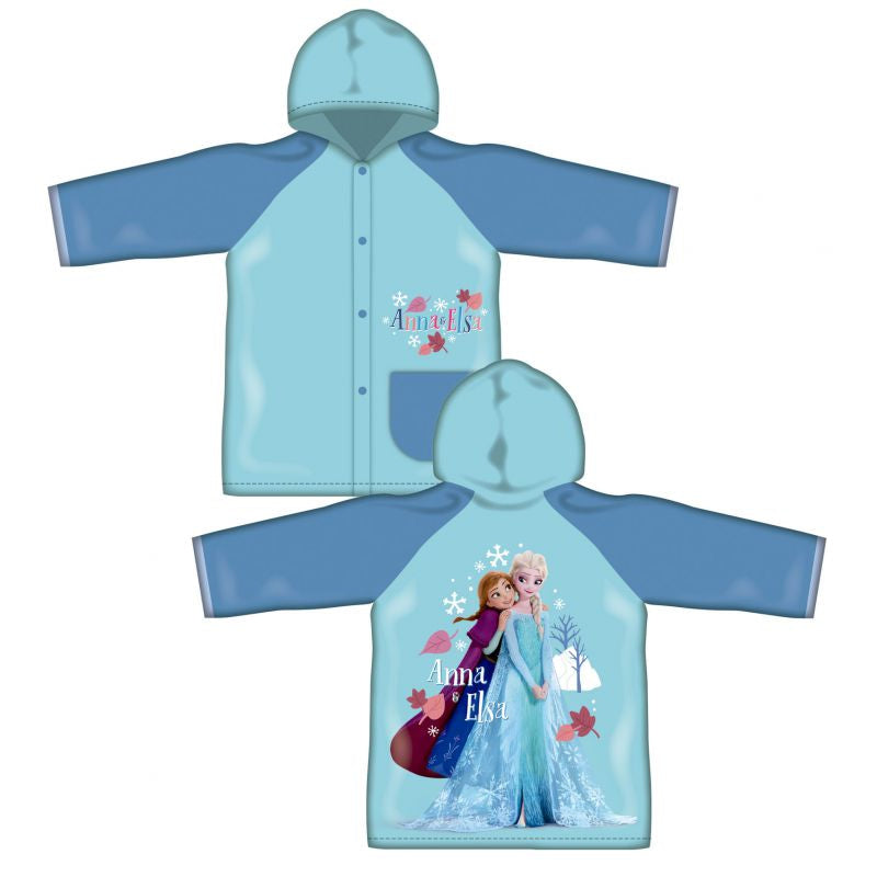 Poncho chubasquero impermeable de Frozen con capucha talla 8 - Frozen