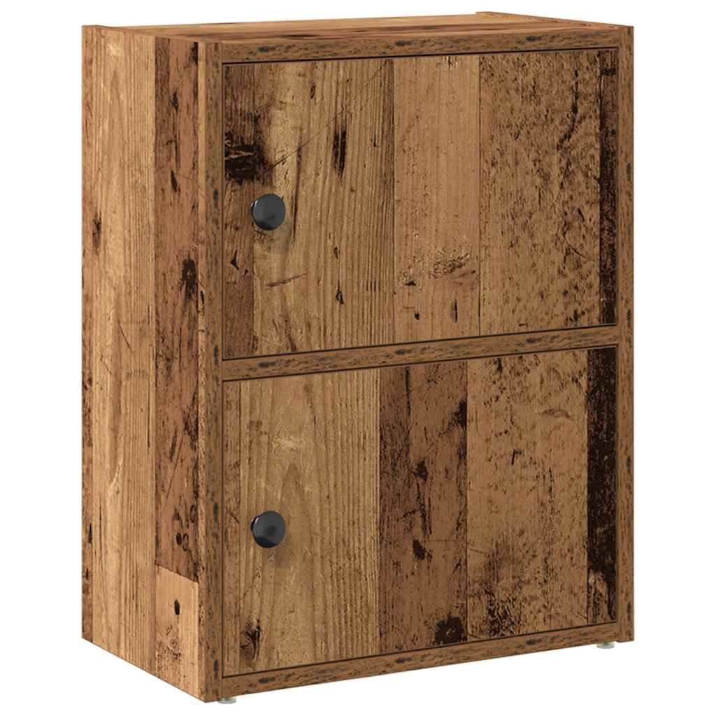 vidaXL Estantería de madera de ingeniería 40x24x52 cm Multicolor