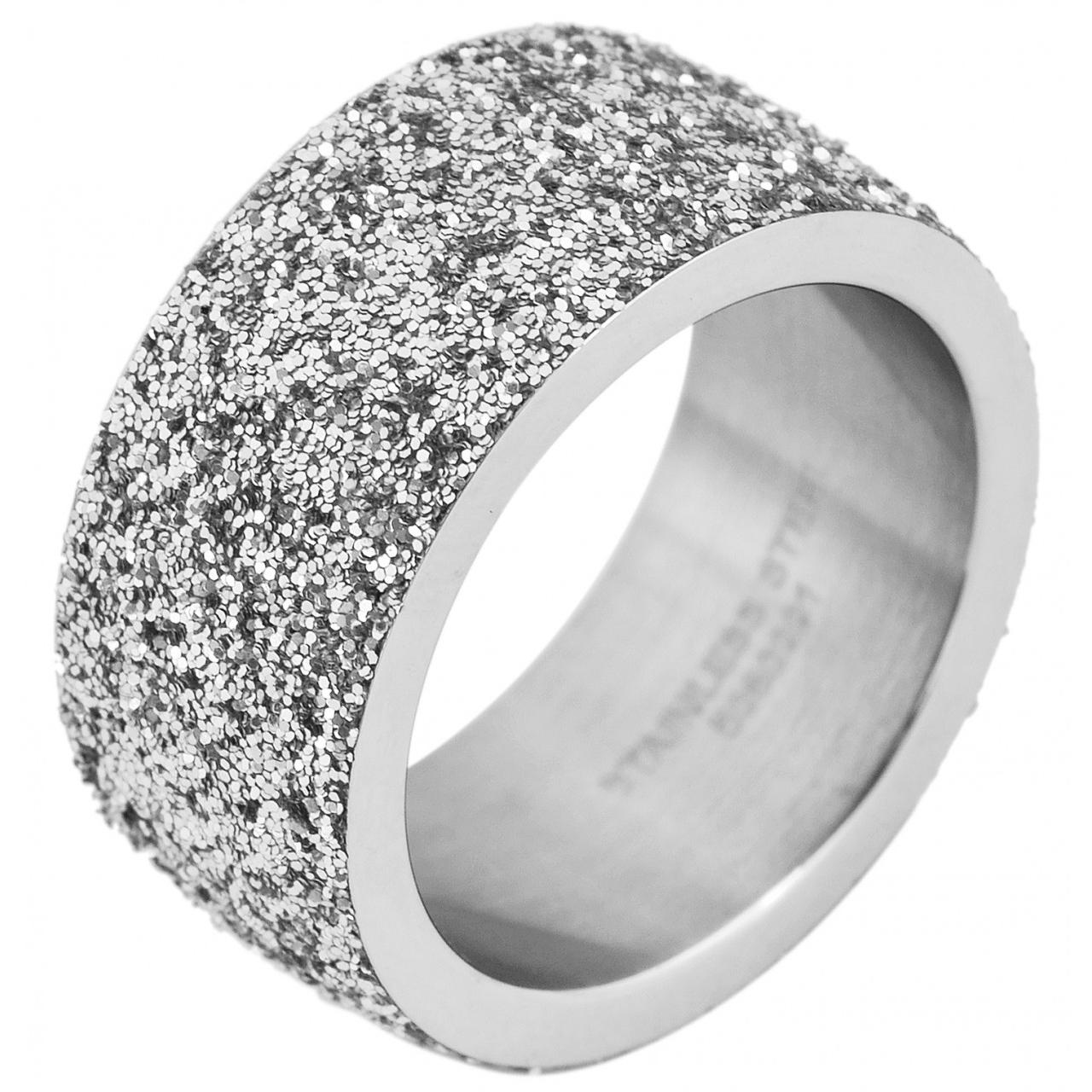 Akzent® Anillo Mujer Prateado em Aço Inoxidável - Tam.62 - 0001