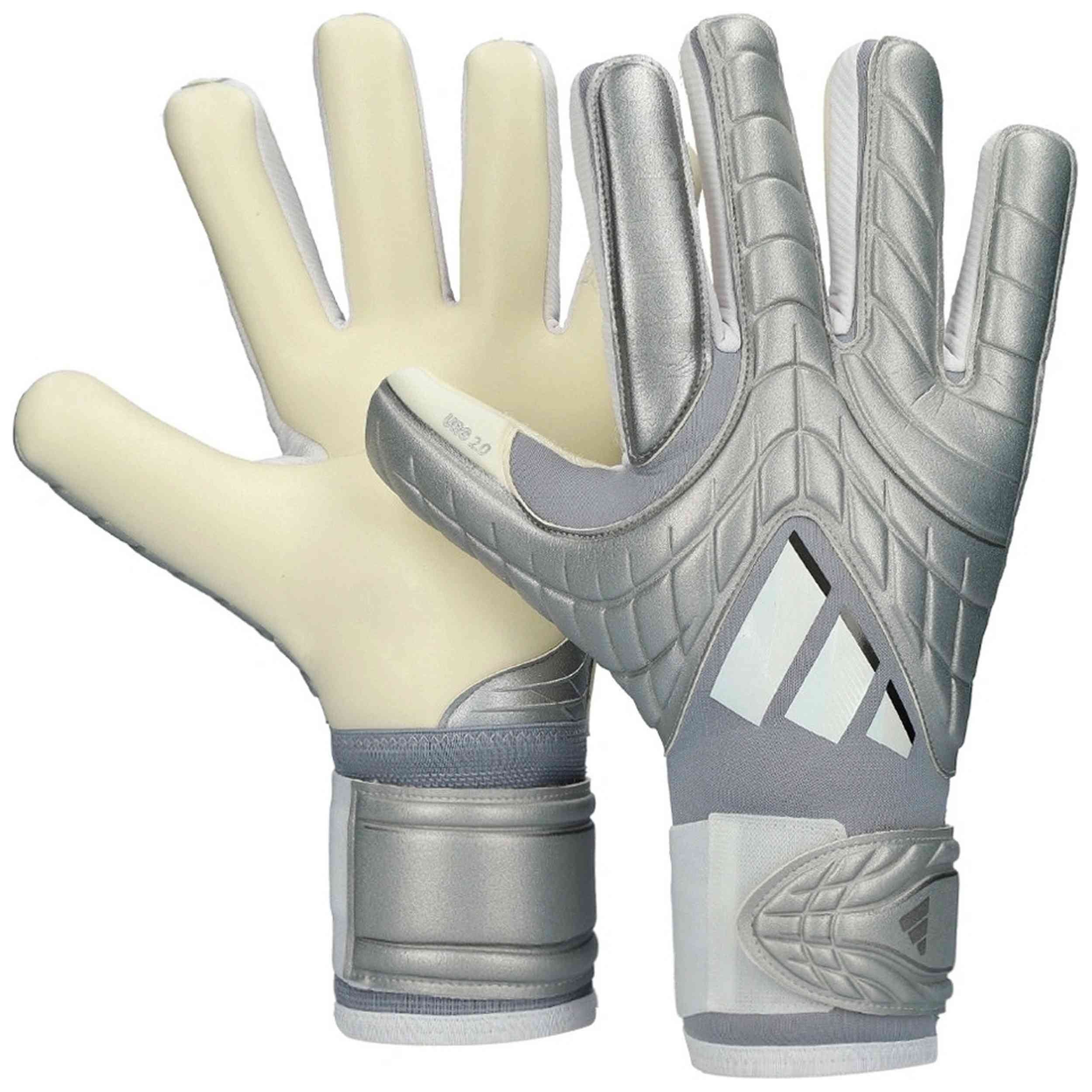 Guantes Adidas modelo Copa Goalkeeper Glove Pro "Glory Grey/Lucid Aquamarine/White" para hombre y mujer en color Gris