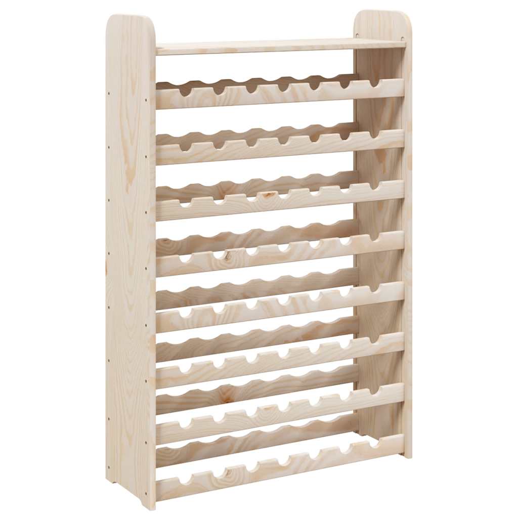vidaXL Botellero con tablero superior madera maciza pino Multitalle