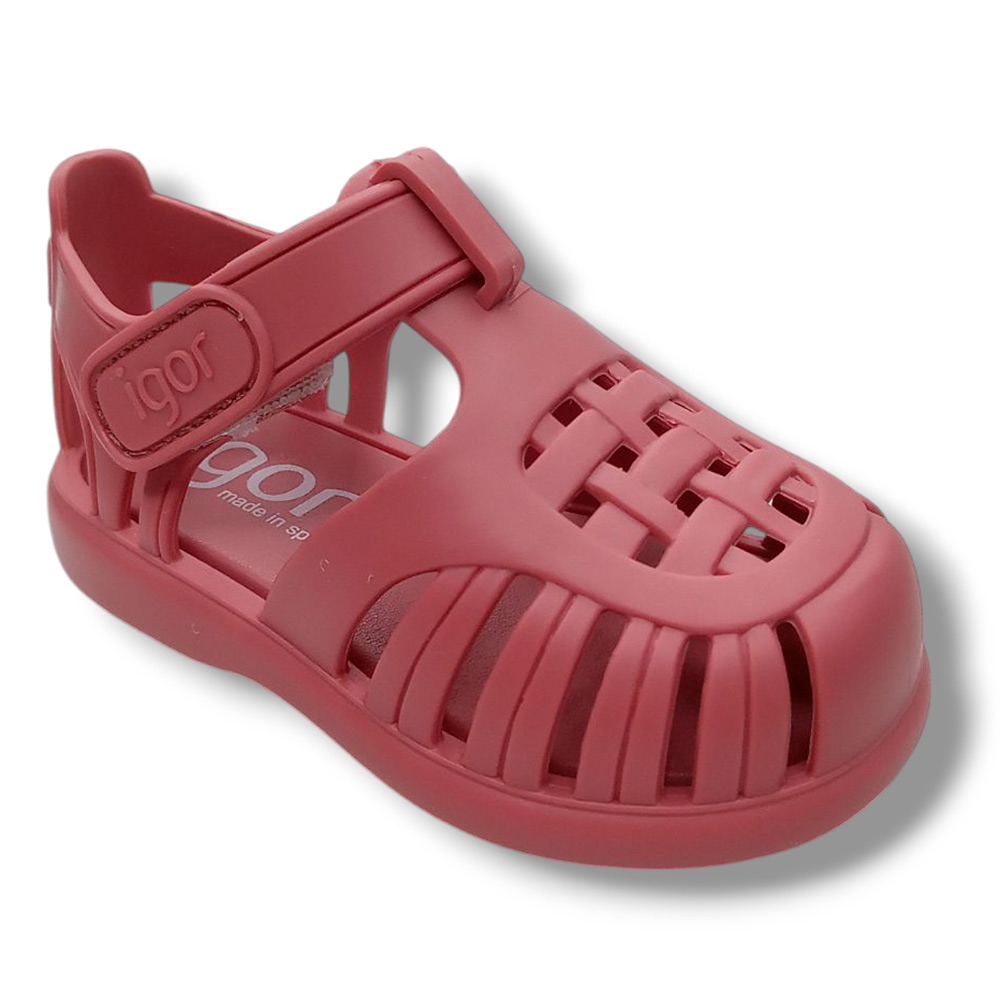 Igor Sandalia Cerrada Cangrejera S10271-383 TOBBY SOLID NEW PINK calzado niños De Agua Igor Summer ROYALE CORDONETS