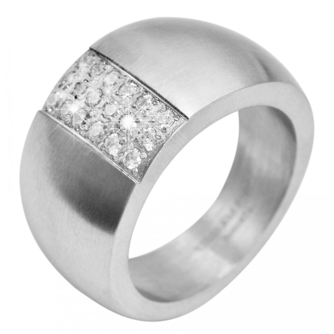 Akzent® Anillo Mujer Prateado em Aço Inoxidável - Tam.56 - 0374