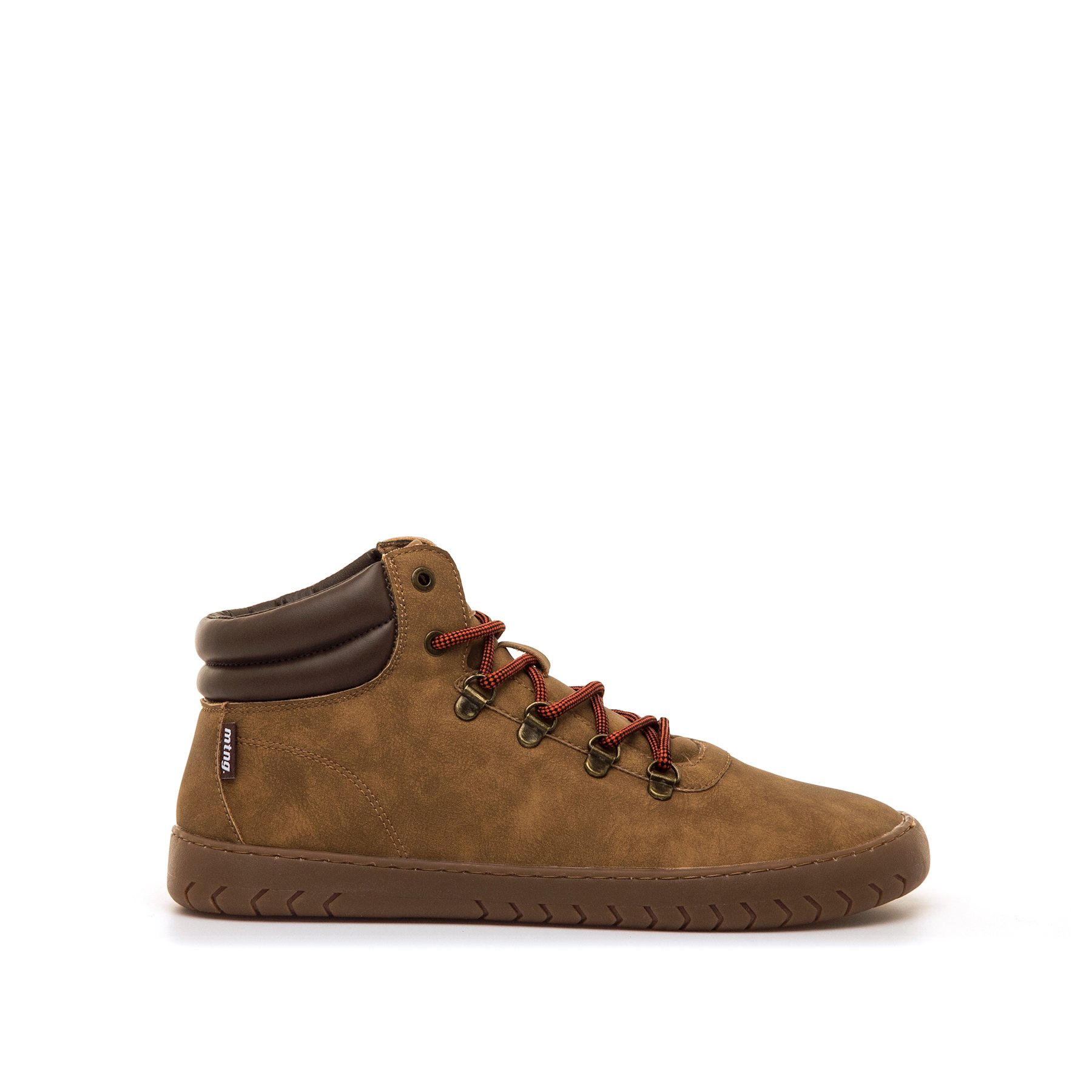 Mustang-MTNG botines barefoot hombre free jym marron con cierre cordones y tipo de puntera redonda