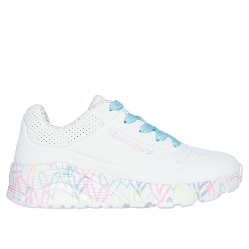 Zapatilla blanca Skechers Lovely luv blanca mujer