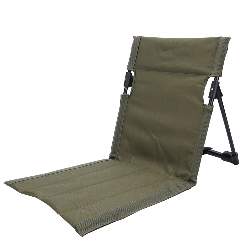 TK Sillas plegables de campamento ultraligeras con respaldo, sillas casuales al aire libre con bolsos, adecuadas para acampar en la playa y viajes por carretera