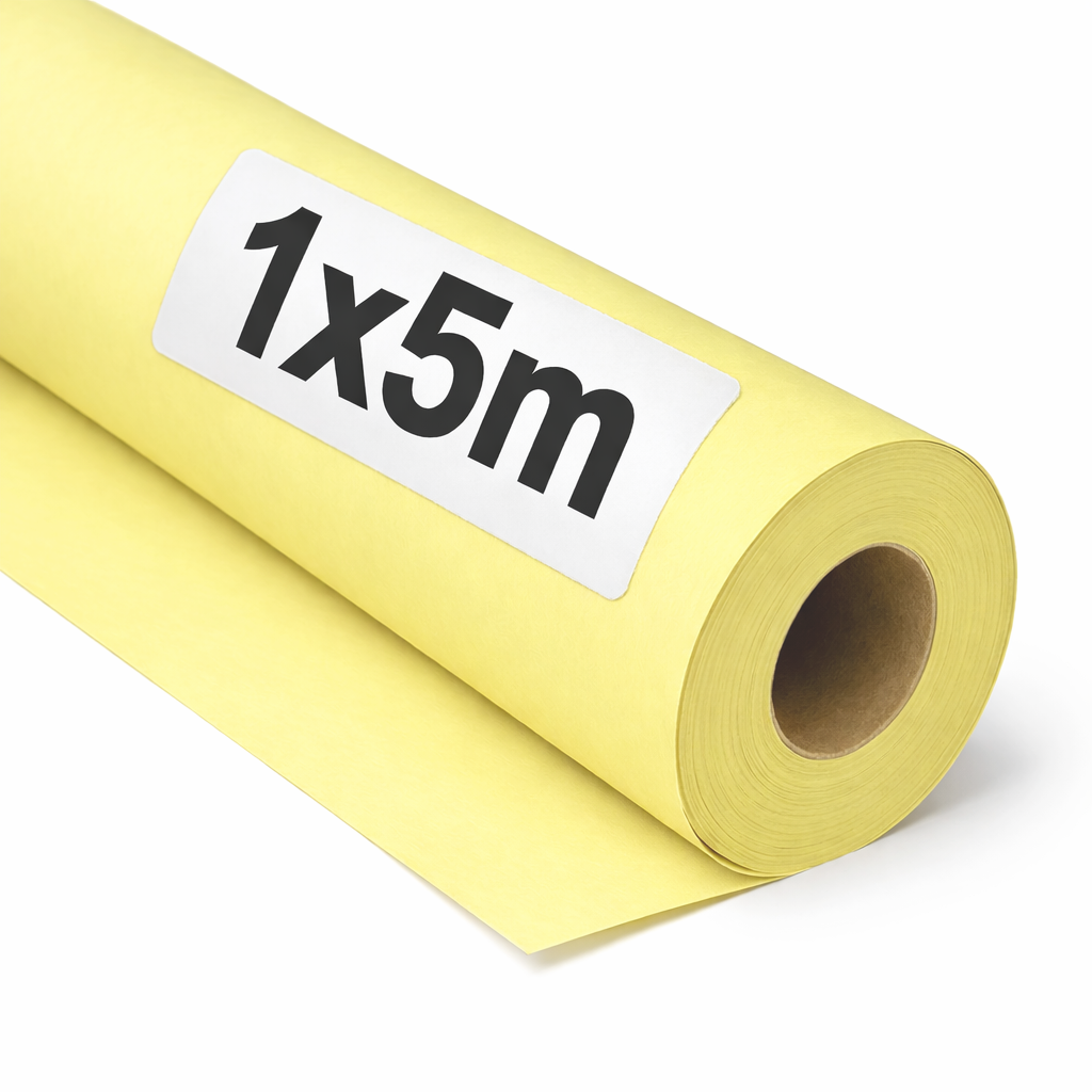 OFITURIA Papel Kraft Kraft - Rollo 1x5m - Papel de Embalaje y Regalo - Manualidades y Patrones de Costura - Resistente y Fácil de Cortar